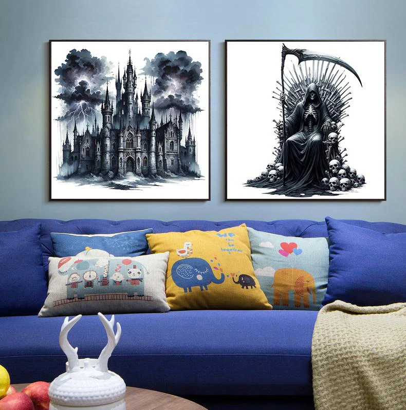 Абстрактная картина &quotТемная академия&quot