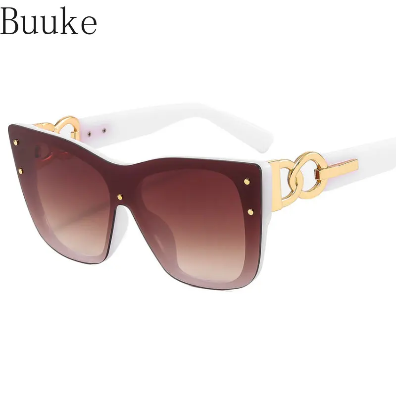 

New Fashion Oversize Cat Eye Sunglasses Women Brand Designer Retro Sunglass Pilot Sun Glasses Female UV400 Lens Eyewears