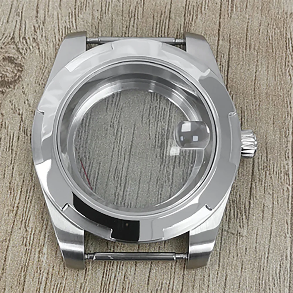 41mm Transparent Stainless Steel Watch Case Sapphire Crystal Mirror Case for NH35/NH36/4R/7S Movement fit 29mm-28.5mm Dial