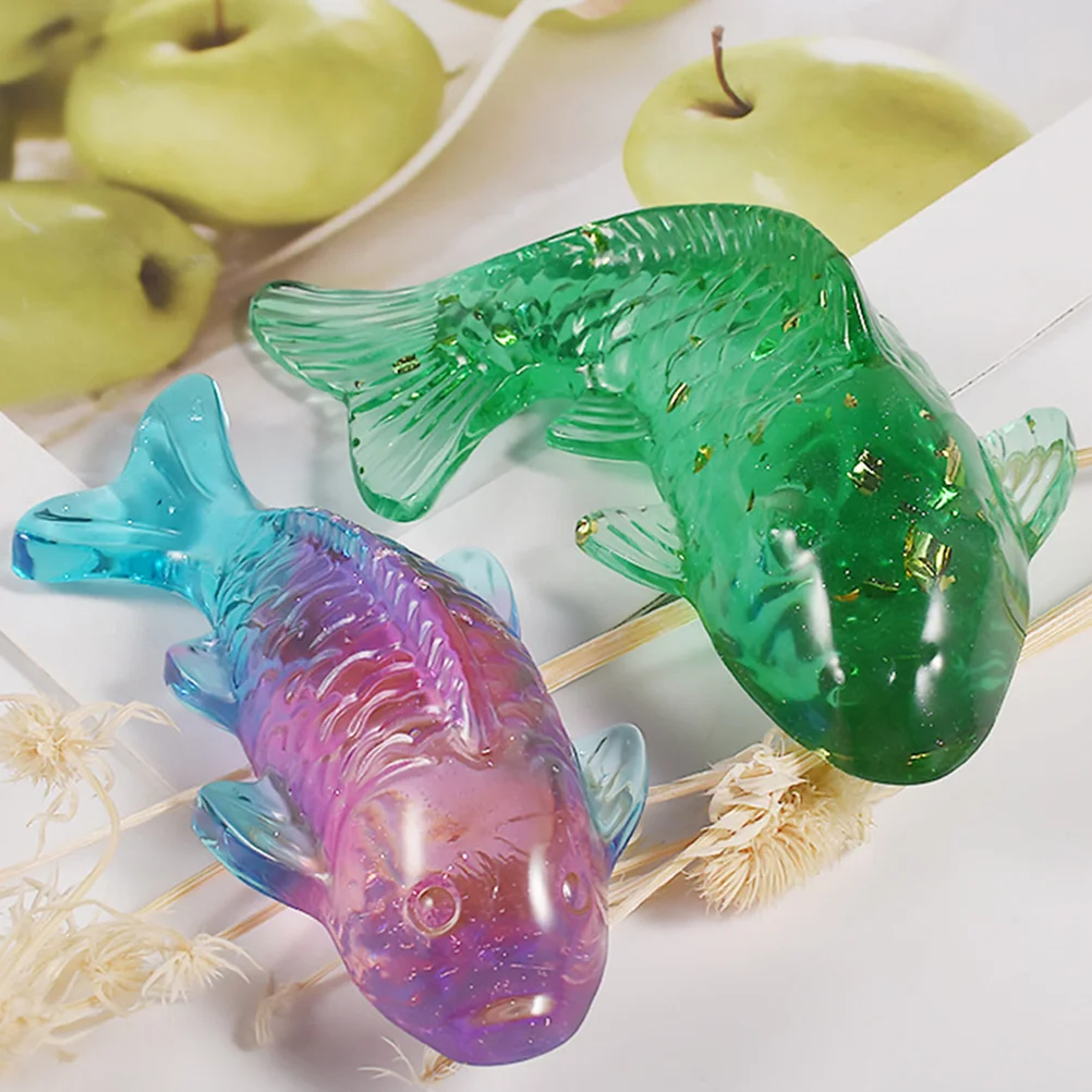 

2Pcs Fish Mold DIY Soap Making Mold Fish Statue Silicone Mold