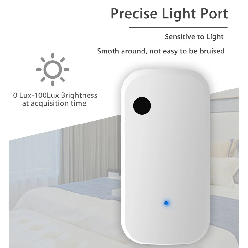 

Tuya Light Sensor Zigbee Smart Illuminance Brightness Detector 0-1000LUX Indoor Automation Sensing Detection Device