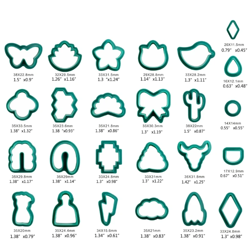 

Набор для изготовления сережек из полимерной глины XXFD, серьги-резаки из полимерной глины, аксессуары для изготовления сережек из полимерно...