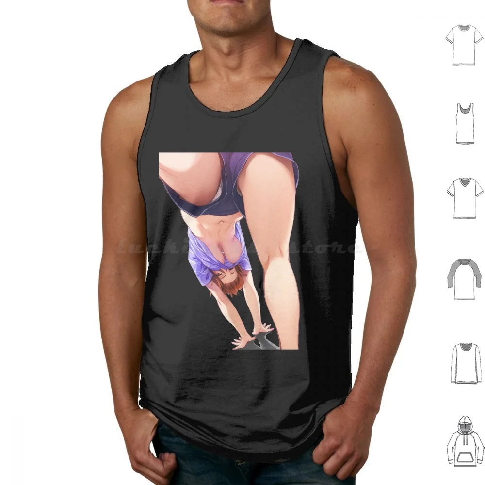 

Майка для йоги и девушек, жилет без рукавов, аниме Waifu Ecchi Weeb, 18 сексапильных принадлежностей, сексуальная эчи для девушек, Hentai Lewd