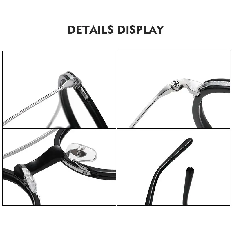 Уникальные очки для чтения OLAMINS женщин маленькая круглая титановая оправа очков