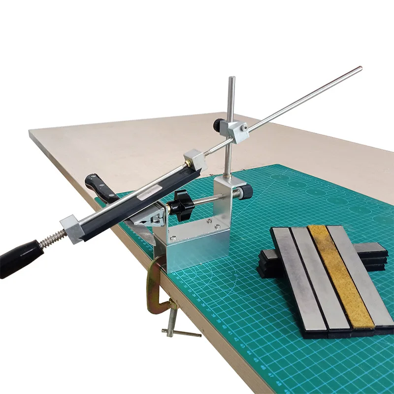 

360 Degree Rotary Knife Sharpener Sharpening System Apex Edge Fixed Angle Stone Diamond Aluminum Alloy Ruixin Pro Grinder Set