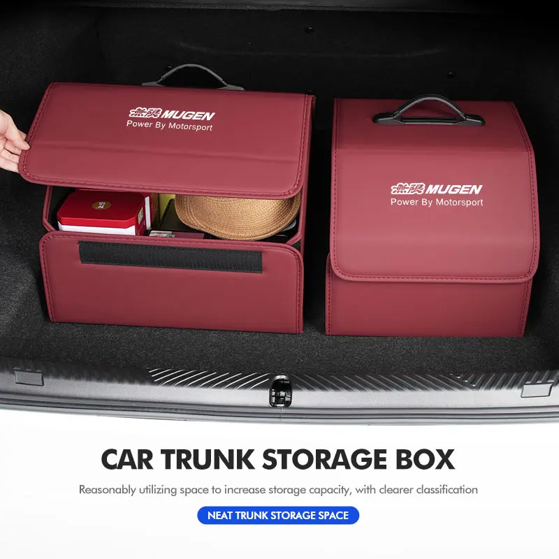 Кожаный багажник автомобиля складной органайзер большой емкости сумка для