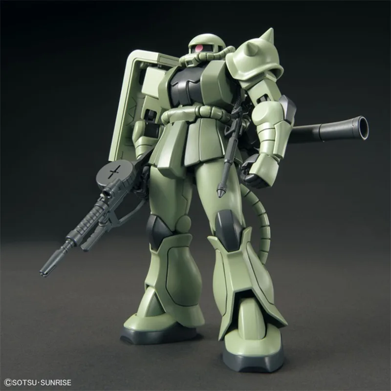 Фото В наличии: Сборная модель Bandai Gundam HG 1/144 MS-06 ZAKU II, аниме-фигурка, коллекционная игрушка для мальчиков, подарок №3