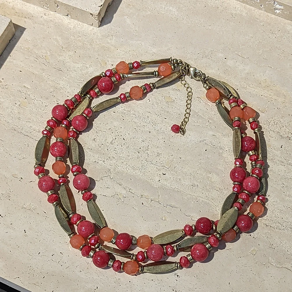 Разноцветные Популярные Круглые бусины в старинном стиле искусственные камни