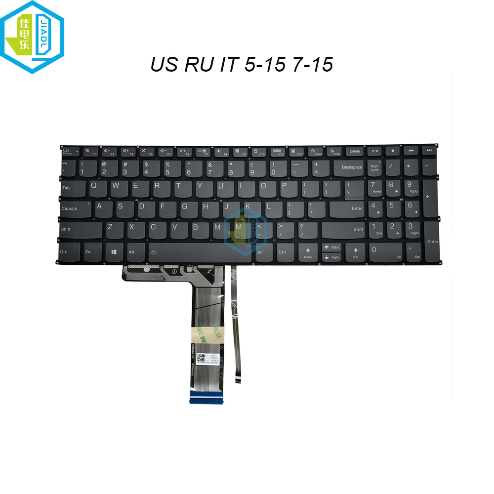 

US RU Russian Italiano Backlit Keyboard For Lenovo IdeaPad 5-15ARE05 5-15ALC05 Flex 5-15IIL05 5-15ITL05 Slim 7-15IMH05 PR5SB-RU