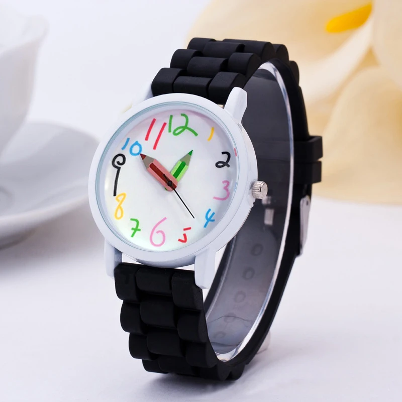 

NEW Children Wrist Watches Intelligent Digital Fashion Kids Watches Pencil Pointer Quartz Boys Girl's Students All-Match Watch