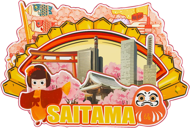 Фото Декоративные магниты для Nagoya Fukuoka Sapporo Kobe Saitama Hiroshima Japan City Landmark Travel Уникальные сувениры Наклейки на холодильник №3