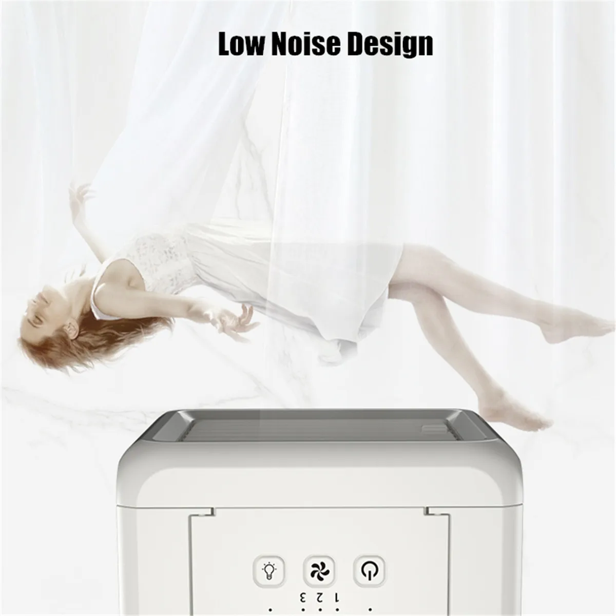 

Home Desktopair conditioner With 2 Water Tanks refrigeration 7 Colors Light Conditioning Humidifier Purifier USB Air Cooler Fan