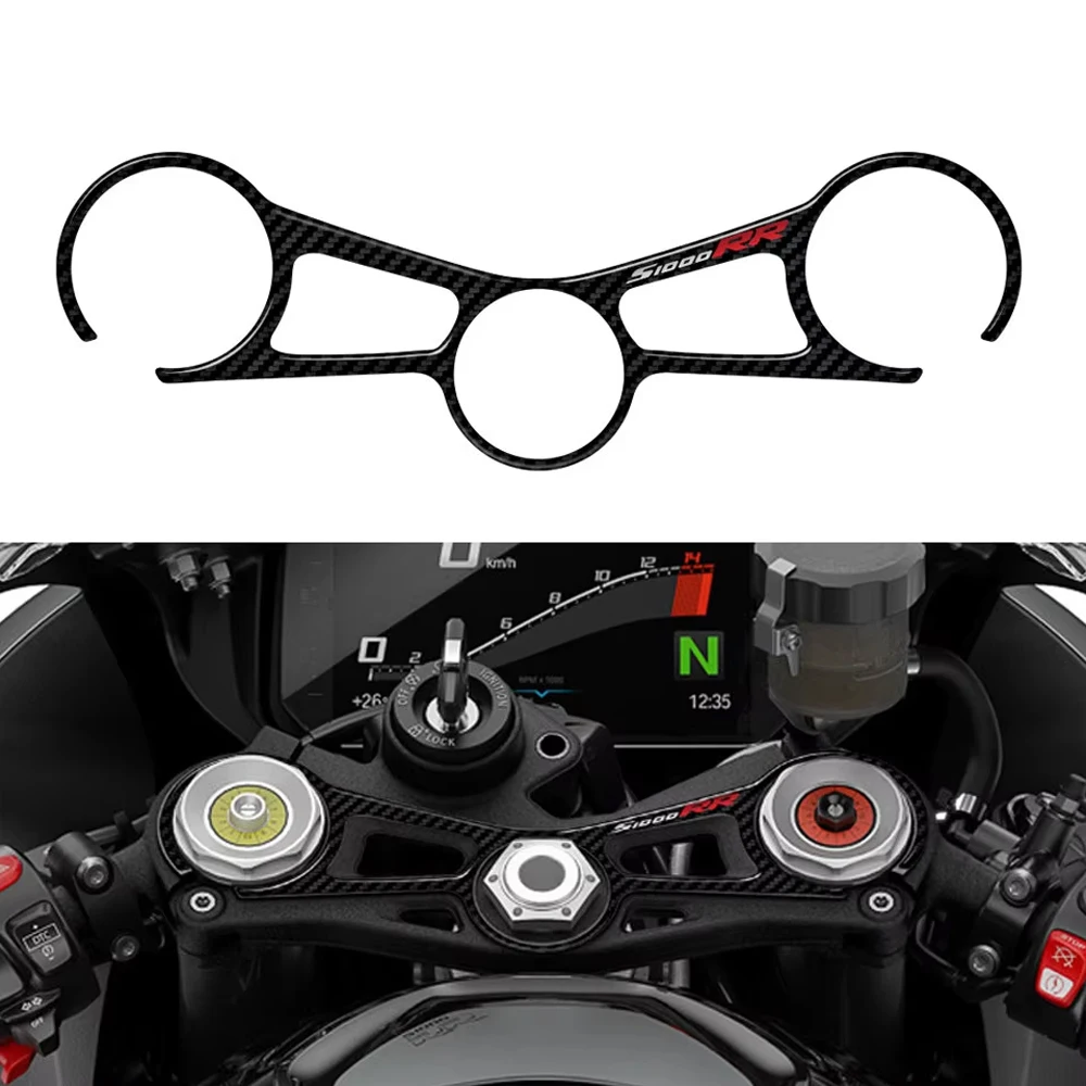 

3D карбоновый вид для BMW Motorrad S1000RR M1000RR 2019-2023, верхняя тройная наклейка-защитник