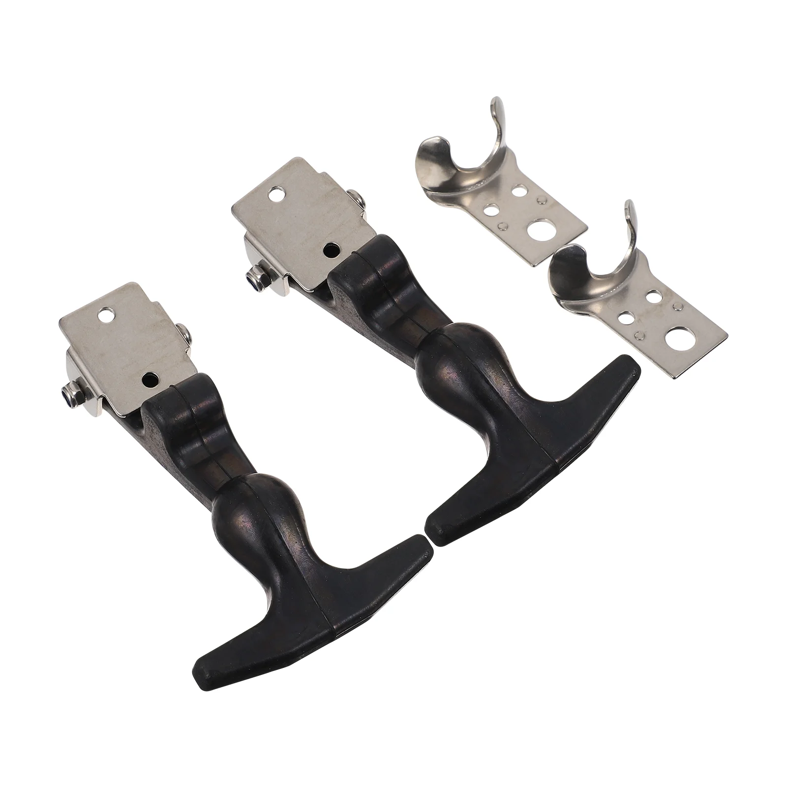 

2Pcs Flexible Draw Latches T- Handle Hasp Car Wheel Lock Anti- Theft Steering Wheel Lock Vehicle Engine Hasp Car Steering Lock