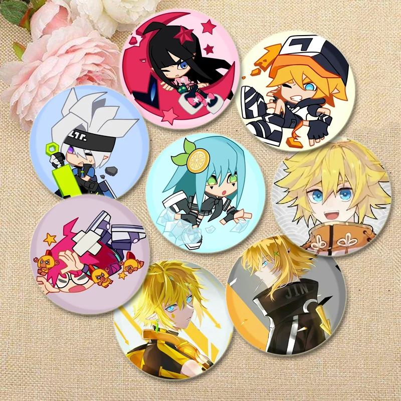 King Grey Phantom.S KALIE Cartoon Pins Anime Aotu World Badge Round Handmade Brooches Breastpin for Backpack Gift Accessory