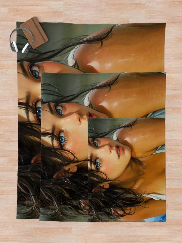 Девушка в стиле аниме PinUp: Syun Kamakado 067 (кокетливое) Одеяло на заказ Полярные одеяла