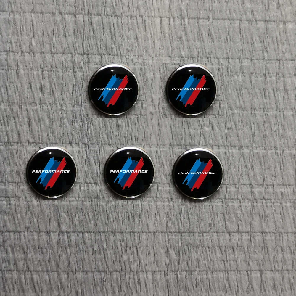 

5PCS X 11mm Remote Key Metal Badge M Power Performance Emblem Logo Sticker for BMW 3 Series 5 Series 7 Series Z4 X3 X4 X5 X6