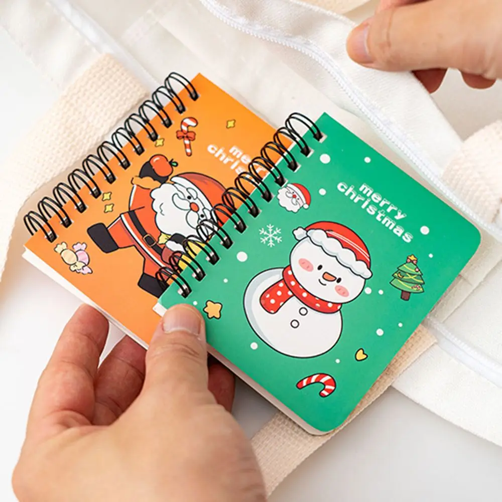 4 шт./компл. съемный рождественский блокнот на катушке утолщенный мультяшный с