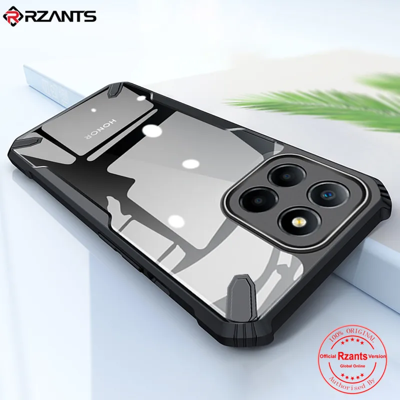 

Rzants For Honor X8 5G X6 4G Clear Case [Bull] Design Cover Slim Thin Strong Protection AirBag Crystal Phone Casing