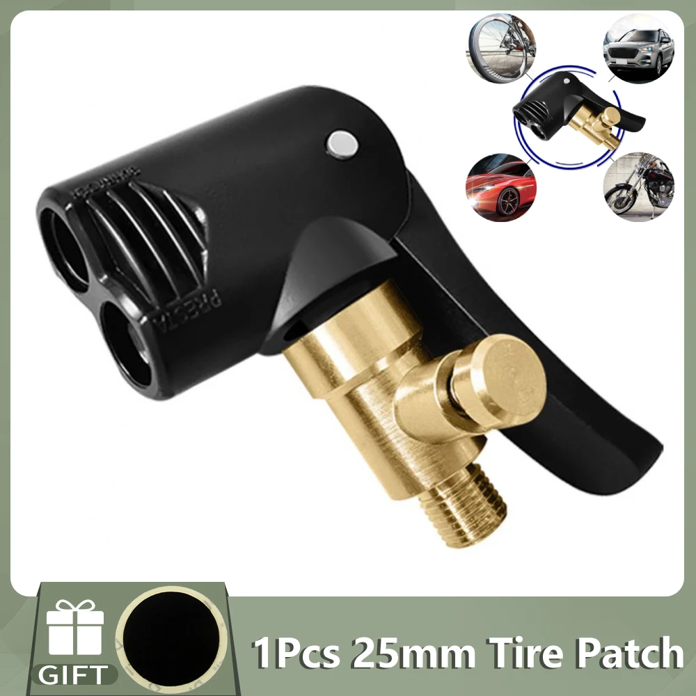 Pump Nozzle Hose Adapter Dual Head Pumping Parts Service Accessories F/v A/v Schrader/presta Valve Convertor Bycicle