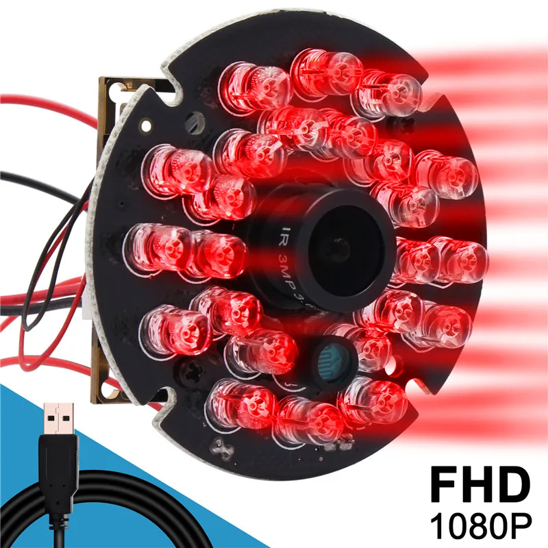 OEM ELP CMOS OV2710 Полное HD 1080P инфракрасная USB-камера ночного видения Mjpeg 30fps 60fps 100fps на выбор.