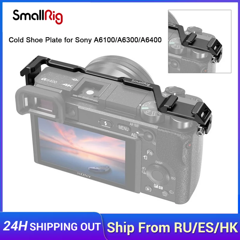 

SmallRig Cold Shoe Relocation Mount for Sony A6300/A6400/A6500 Adapter Plate for Sony Flash Light Vlogging DIY Options BUC2334