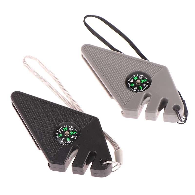 

Sharpener Diamond Tool Camp Gear Make Sharp Ceramic Sharpen Fish Hook Pocket Carbide Knife Whetstone Outdoor Compass