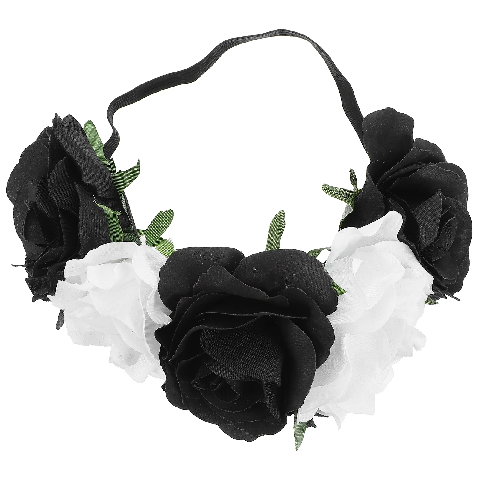 

Headband Christmas Flower Hairband Stretch Headbands Women Headdress Rose Halloween Crown Elastic Cord Miss Stretchy