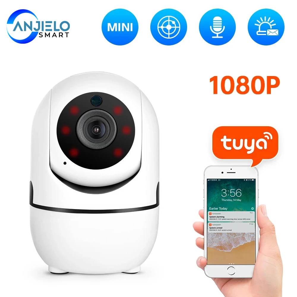 

1080P IP CCTV Wireless WiFi Night Camera Tuya APP Automatic tracking Home Security Indoor Camera Surveillance Baby Monito