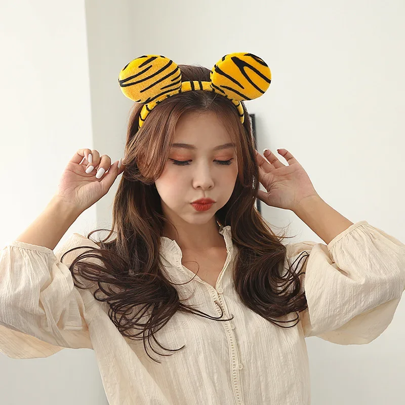 Женская эластичная повязка на голову с милым рисунком лягушки