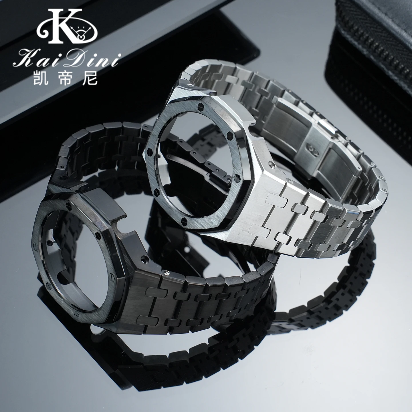 Комплект для модификации часов GMA-S2100 GM-2100 с металлическим корпусом и ремешком для Casio G-SHOCK Oak, включая безель из нержавеющей стали и инструменты для ремонта. (art.: 3920d83f6c237) - 3920d83f6c237