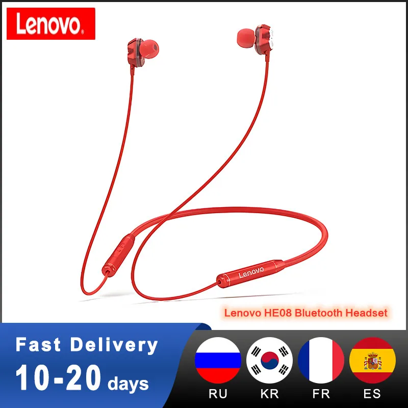 

Bluetooth-наушники Lenovo HE08 с имитацией Кита и микрофоном
