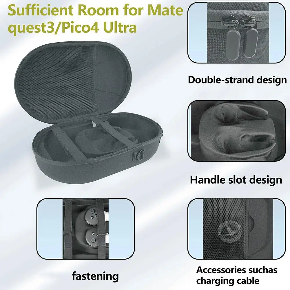 Виртуальная реальность очки с хранения для USB-кабеля и наушников