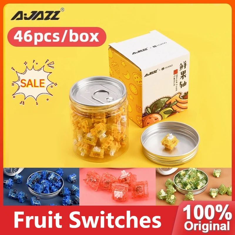 

AJAZZ Oiced Fruit Switch 3 Pin Huanno Switch Tactile Silent Switches Mechanical Keyboard Gaming Compatible Fit GK61 GK64 GH60