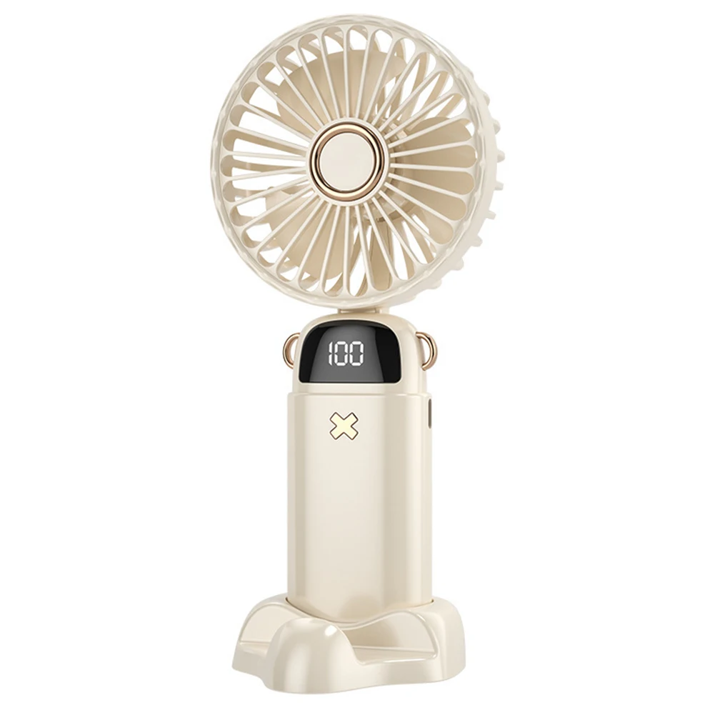 

Multipurpose Desk Fan with Adjustable Wind Speed Mobile Phone Stand Feature; USB Rechargeable Small Size for Easy Carry