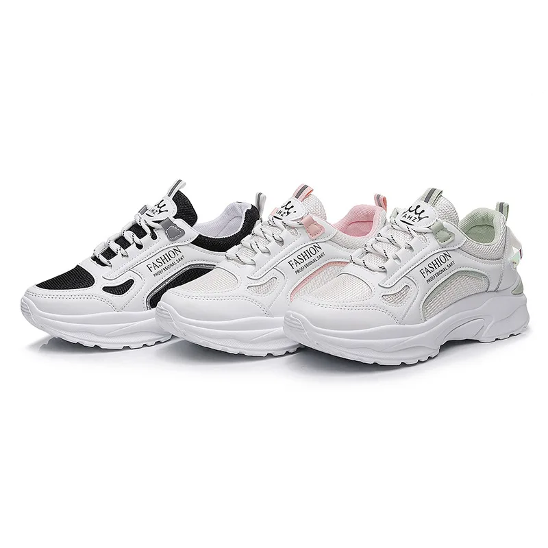 Women Air Mesh Breathable Walking Women Sport Running Sneakers Comfortable White Fashion Casual Style Chaussure Femme Mujeres