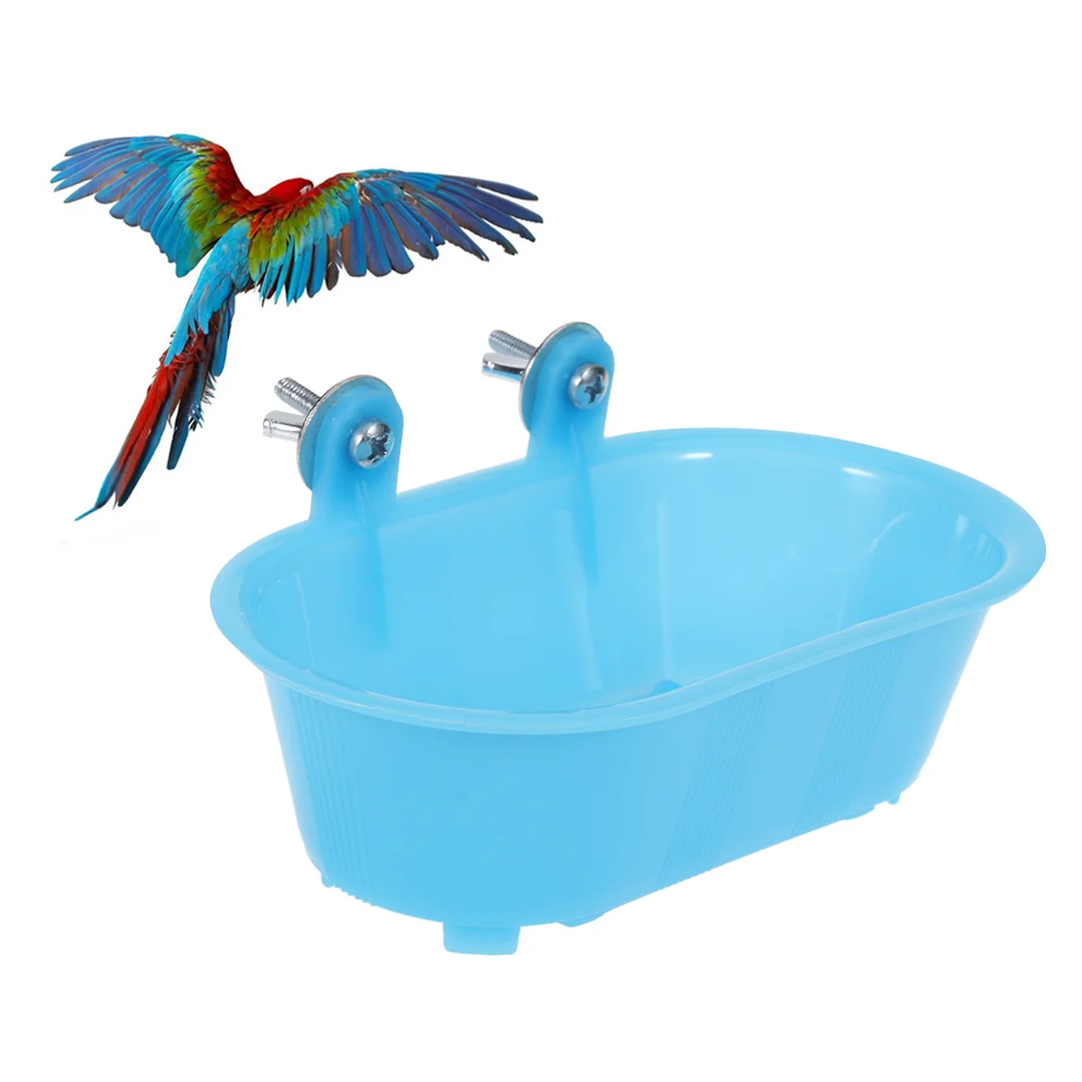 

Bathing Tub Parrot Shower Pool Bird Bath Tub Cleaning Tool with Bottom Mirror