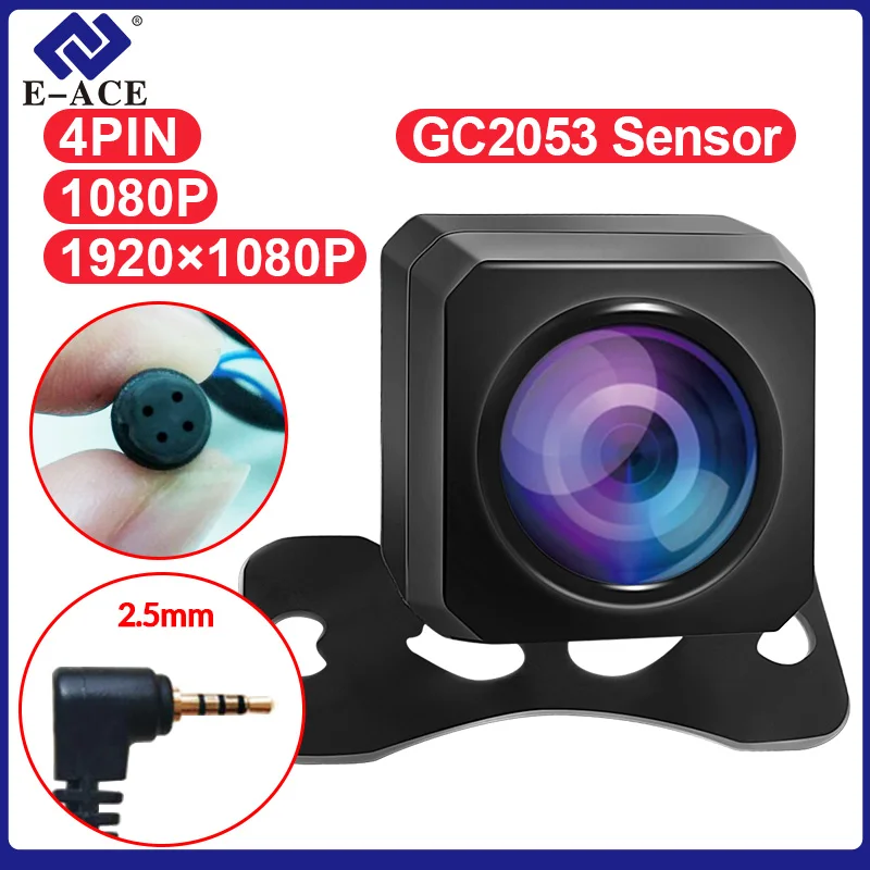 E-ACE Автомобильная камера заднего вида Водонепроницаемая 2 5 мм камеры помощи при