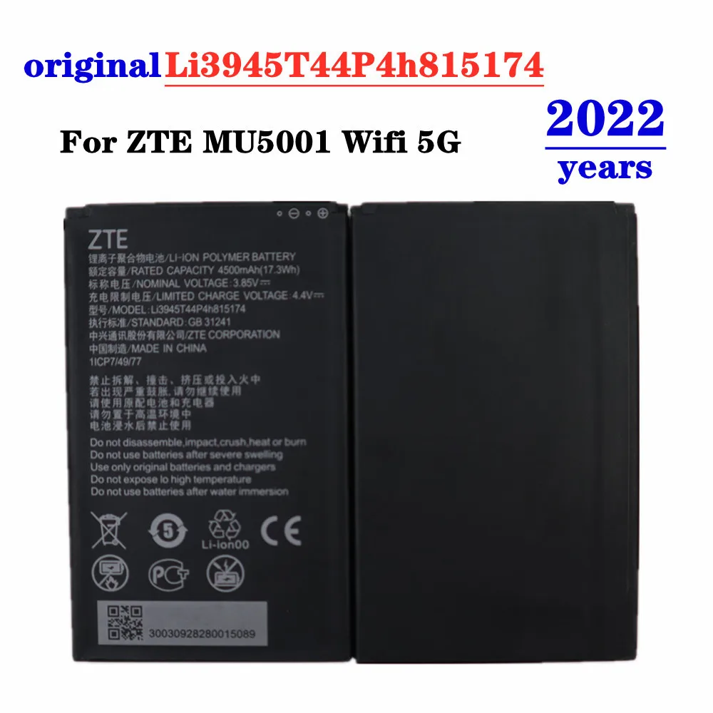

2022 Years Li3945T44P4h815174 Original Battery For ZTE MU5001 MU5002 Wifi 5G Portable Wireless Router Bateria Tracking Number