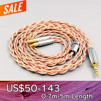 Graphene 7N OCC Shielding Coaxial Mixed Earphone Cable For  Audio Technica ATH L5000  ATH AWKT  f  ATH  AWAS  f