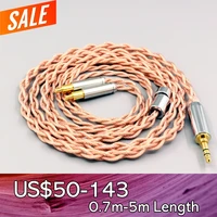 graphene 7n occ shielding coaxial mixed earphone cable for audio technica ath l5000 ath awkt f ath awas f