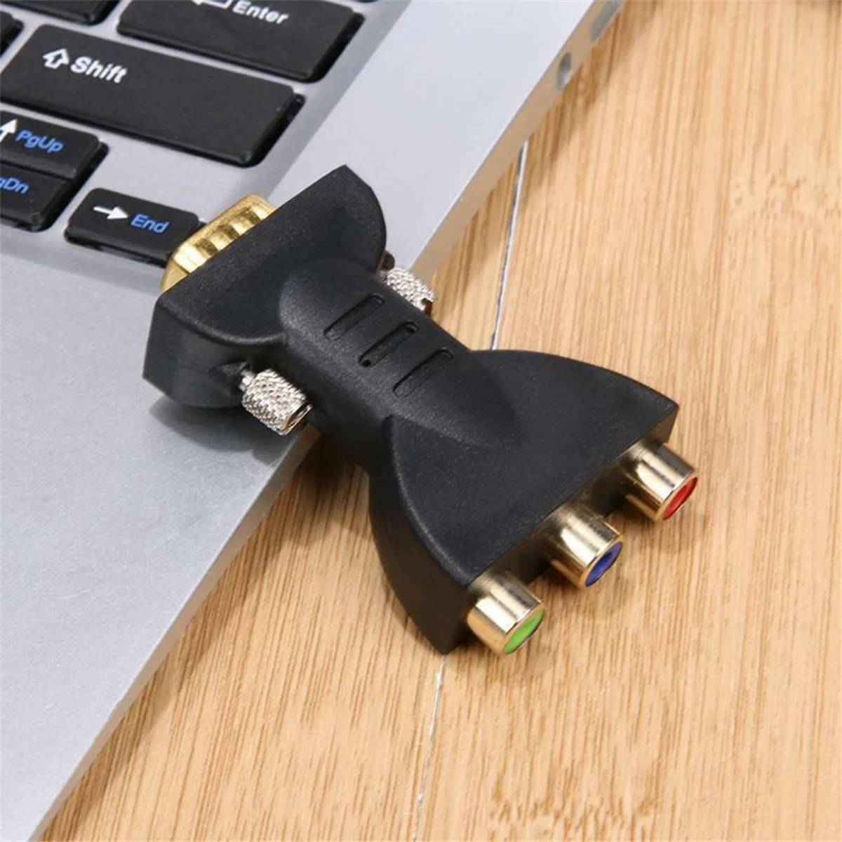 3 RCA RGB мама на HD 15-контактный адаптер VGA для компонентного видеоразъема в стиле