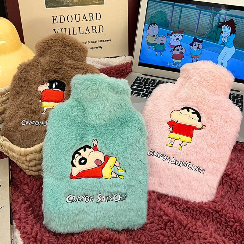 Сумка для горячей воды с мультяшным карандашом Шин Чан новая плюшевая милая