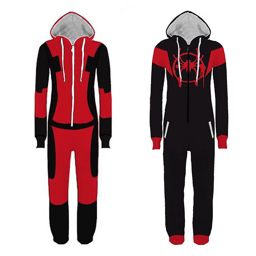Комбинезон для взрослых с капюшоном и супергероями мужчин женщин 2022 - купить по