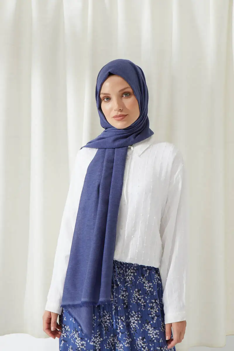 

Miray Bamboo Cotton Shawl Indigo