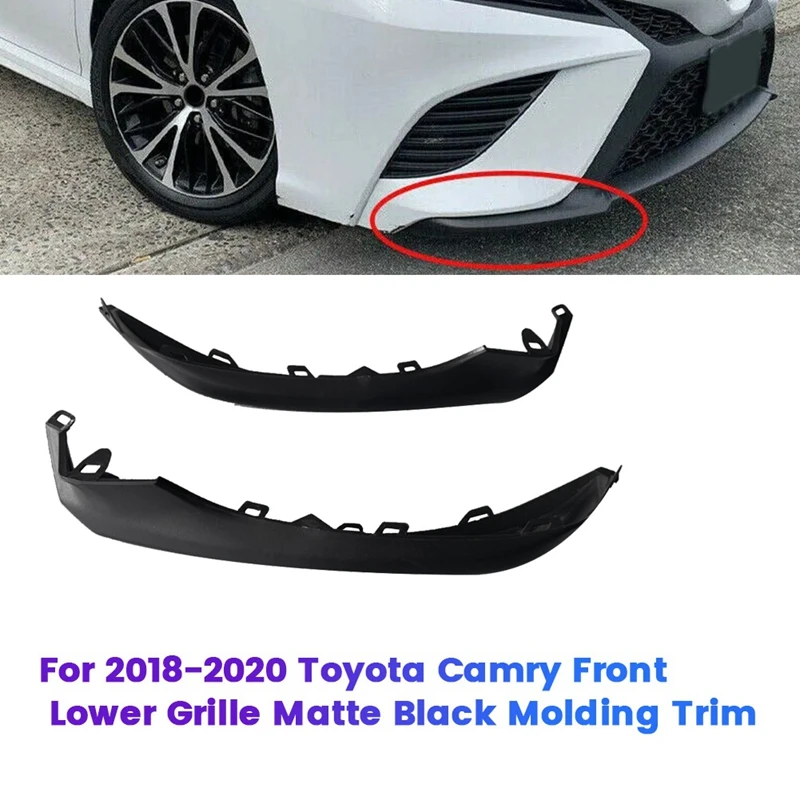 Передний бампер Нижняя отделка полоса решетка молдинг крышка для Toyota Camry SE/XSE EAH