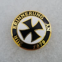 1870 badge lapel pin cap emblem germany army award medal wwi german imperial iron cross in memory copy