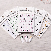 1pcs new french onion powder obedience nail stickers laser nails polish glitter for nail sticker decoration accessories supplies