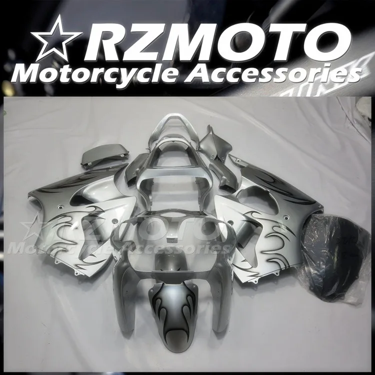 

Комплект обтекателей из АБС-пластика, 4 подарка, подходит для Kawasaki Ninja ZX-6R 636 2000 2001 2002 ZX6R 00 01 02, кузов серебристый