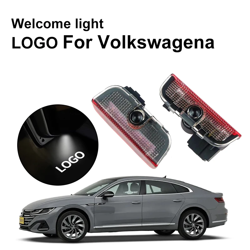 Customized LOGO LED Light For Honda 2 Pcs Car Door Welcome Warning Signal Lamp Auto Accessories ﻿